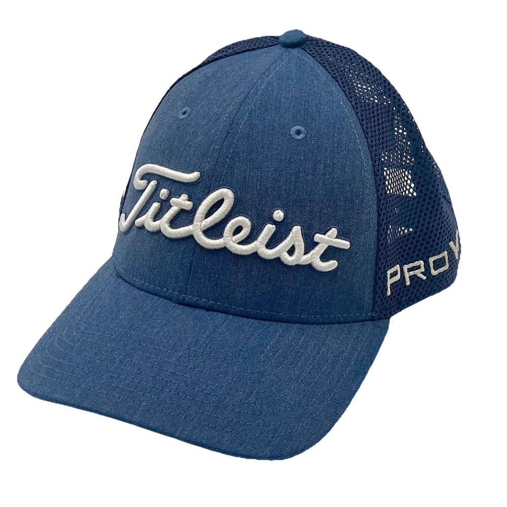 Titleist‎ Pro V1 Footjoy FJ OSFM Strapback Adjustable Golf Hat Blue Embroidered